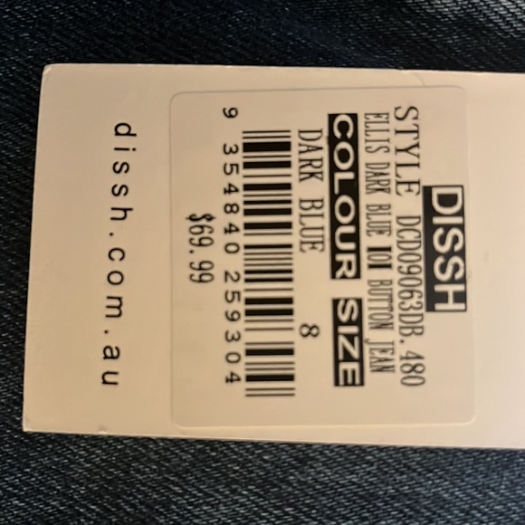 ELLIS DARK BLUE MOM BUTTON JEAN - Picture 8 of 8